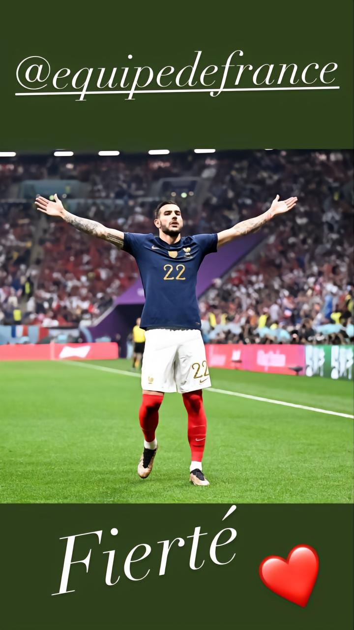 法国进入世界杯决赛后,卢卡斯·埃尔南德斯表示祝贺